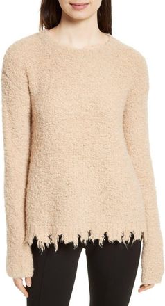ATM Anthony Thomas Melillo Destroyed Hem Sweater in Tan at Nordstrom Rack, Size X-Small