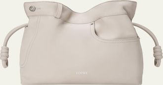 Loewe Flamenco Panta Clutch Bag in Leather