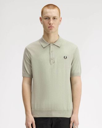 Fred Perry Mens M37 Shirt in Light Grey Cotton - Size X-Large