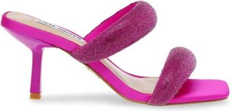 Steve Madden Stijlvolle Magenta Hakken Mules - Dames - Muiltjes - Roze - 36 EU - Schoenen