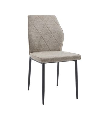 Home Heavenly Pack 4 sillas tapizadas detalle rombos taup&eacute;