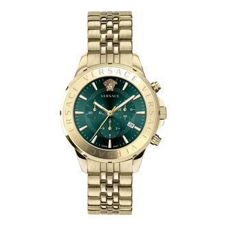 Versace Signature Chronograph - Heren - Accessoires - Groen - Maat: ONE Size