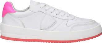 Philippe Model Sneakers Nice Donna Pelle Bianco/Rosa Neon