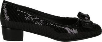 Ferragamo Vara Bow Sequin Pumps