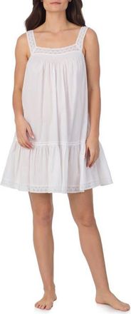 Eileen West Sleeveless Cotton Lawn Short Nightgown in White at Nordstrom, Size X-Small