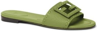 Fendi Signature Slide Sandal in Verde Verbena at Nordstrom, Size 8.5Us