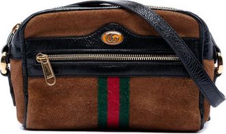 Gucci Pre-owned Gucci Mini Suede Web Ophidia Crossbody Ladies 3SSVKE3XQW3IWH98