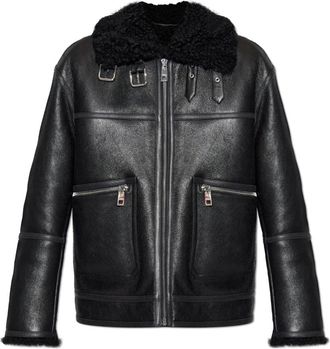 Dolce & Gabbana Leren jas - Dames - Leren en Su&egrave;de Jassen - Zwart - S - Leer - Jassen