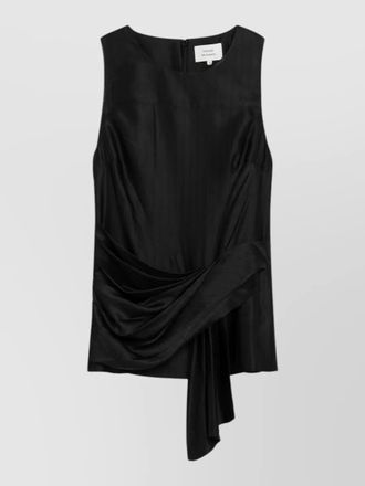 Loulou Studio draped sleeveless fonda top design