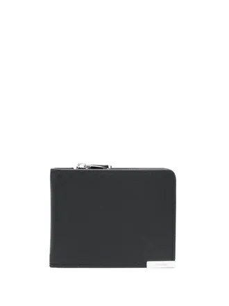 Calvin Klein Leren portemonnee - Zwart