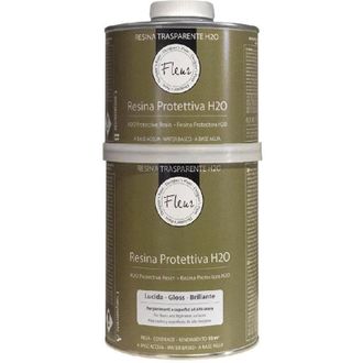 Fleur Resina protettiva H2O a+b bicomponente - lucida - 1L - Fleur