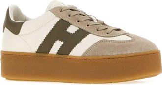 Hogan Womens Multicolor Leather And Suede H698 Sneakers B013c424v626 Scarpe Stringate Lace-up Shoes