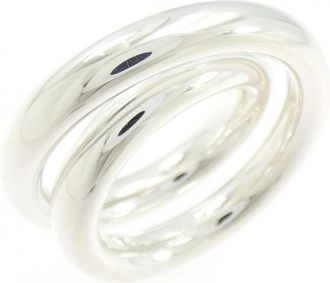 Herm&egrave;s Silver Silver 925 Band Ring (Pre-Owned)