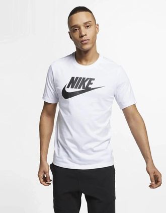 Nike Mens Nike Futura Icon T-Shirt White - Size: 40