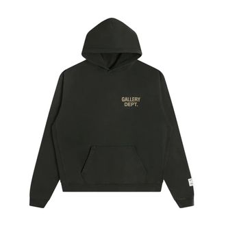 Gallery Dept. 90s Logo Hoodie - Heren - Sweatshirts & Hoodies - Zwart - Maat: S Katoen
