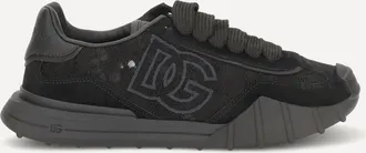 Dolce & Gabbana Sneakers in pelle e pizzo Woman 38.5