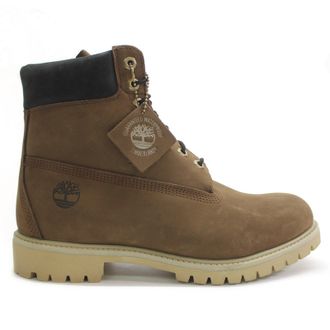 Timberland 6 Inch Premium WP Nubuck Mens Ankle Boots - Dark Brown - Size:UK 10.5