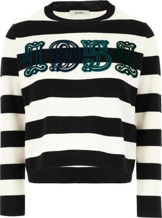 Max Mara Viterbo 007 Ronde hals Truien - Dames - Ronde hals truien - Zwart - L - Wol - Truien & Vesten