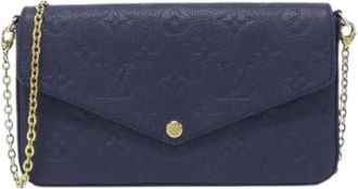 Louis Vuitton Pre-owned Cross Body Bags, female, Blue, Size: ONE SIZE Pre-owned Vintage Pochette Shoulder Bag