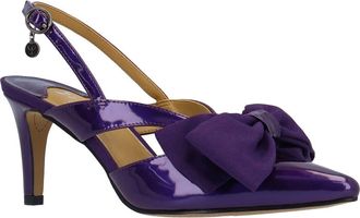 J. Rene&eacute; Morigen Slingback Pointed Toe Pump in Purple at Nordstrom, Size 6.5