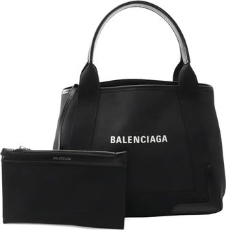 Balenciaga Borsa tote Navy Cabas con stampa anni 2010 - Nero