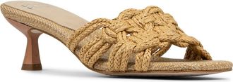 Donald J Pliner Raffia Kitten Heel Slide Sandal in Natural at Nordstrom Rack, Size 8.5