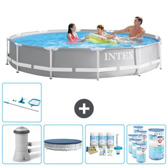 Intex Piscina Prism Frame Redonda - 366x76 Cm - 8-piezas Scb21