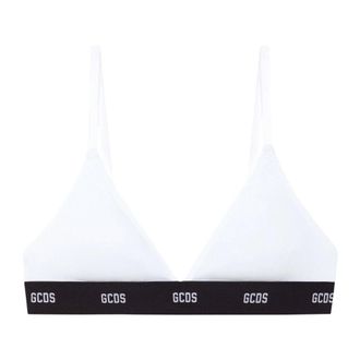 GCDS Essentials Triangle Cotton Bra - Dames - BHs - Wit - M - Katoen - Ondergoed