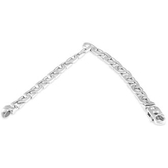 Pompeii3 Mens Curb & Mariner Mixed Link 14k Gold (26gram) or Platinum (42gram) 7.5mm Bracelet 8.5