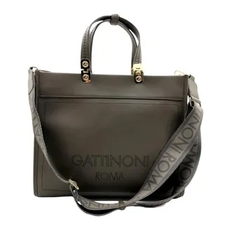 Gattinoni Tassen, Dames, Groen, ONE Size, Elegante Gestructureerde Handtas Groen