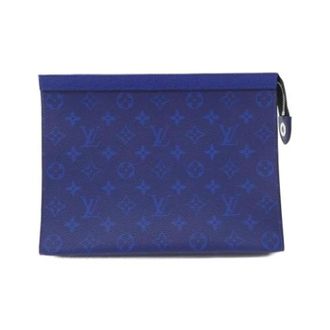 Louis Vuitton Pre-owned Pochette - Dames - Pre-owned - Blauw - Maat: ONE Size Leer