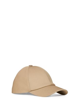 Fendi Mens Baseball Cap Beige Cotton Hat