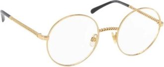 Chanel Pre-owned Metalen Zonnebril - Dames - Vintage Accessoires - Geel - ONE Size - Vintage