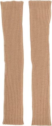 Cashmere in Love Lala ribbed knit arm warmers - women - RWS Wool/Cashmere - One Size - Brown