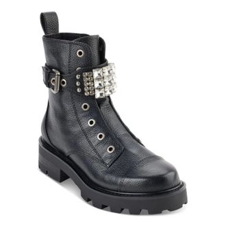 Karl Lagerfeld KL323106 Boots Womens Black Lug Sole Bootie LION322