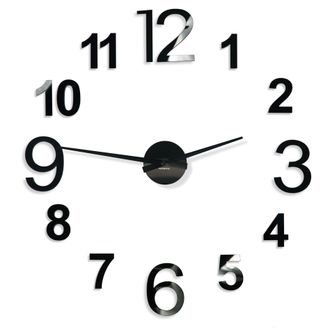 OEM Reloj De Pared Adhesivo Grande Negro