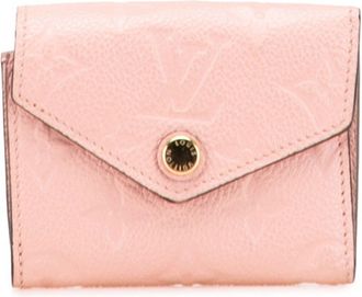 Louis Vuitton Monogram Empreinte Pink Rose Poudre Leather Wallet (Bi-Fold) (Pre-Owned)