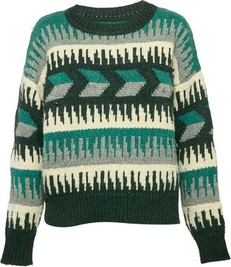 Isabel Marant Maglione Sienna con motivo geometrico - Verde