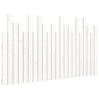Berkfield Home Wall Headboard White 140x3x80 cm Solid Wood Pine | Size: 140 x 3 x 80 cm