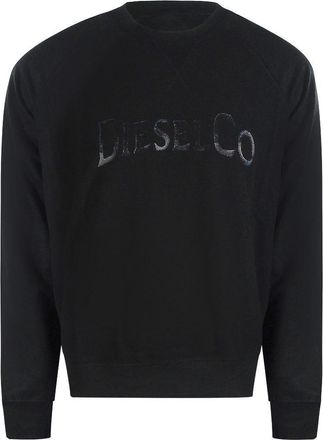 Diesel Heren Monotone Logo Sweatshirt (Zwart)
