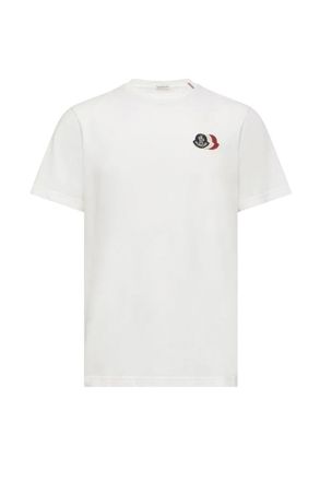Moncler TRIPLE LOGO COTTON T SHIRT Size: XXL, colour: WHITE