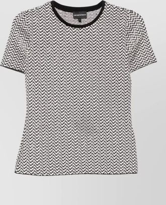 Emporio Armani ribbed slim-fit short-sleeve crewneck top