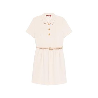 Max Mara Belted Button-front Mini Dress