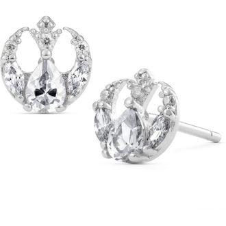 Girls Crew Star Wars Rebel Alliance Insignia Cubic Zirconia Stud Earrings in Silver at Nordstrom