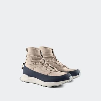 Canada Goose Mens Glacier Trail High Dyneema Sneaker (Men, Tan/Atlantic Navy, US 7)