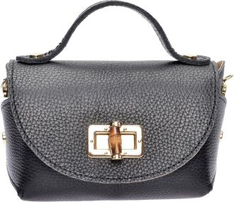 Anna Luchini Zwart Rundleer Tas