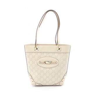 Gucci Ivory Leather Handbag Tote Bag (Pre-Owned)