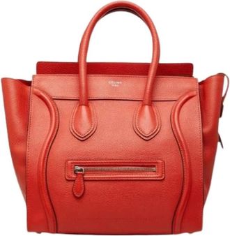 Celine Pre-owned Vintage Tote Bag - Dames - Vintage Shopper - Oranje - ONE Size - Leer - Vintage