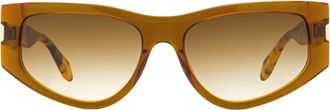 Just Cavalli SJC034 Square Cat-Eye Sunglasses - Brown