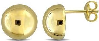 Delmar Puffed Round Button Stud Earrings in Gold at Nordstrom Rack